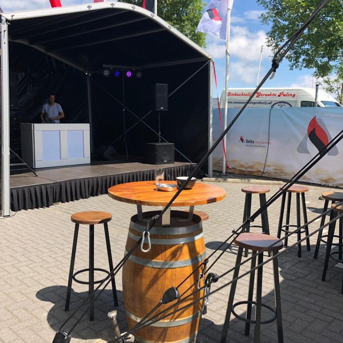 Overdekt podium 5x5 Delta Heat