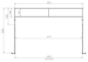 Banierhouder 5 meter (leeg)