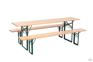 Biertafel + 2 Bankjes 50 cm