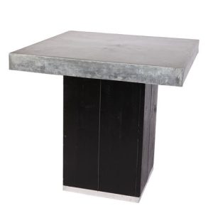 Kolomtafel Laag Zwart/Zink