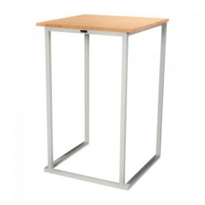 Kubo Statafel Wit/Hout (outdoor)