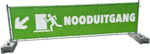 Signing Nooduitgang Links/Rechts (opzethek)