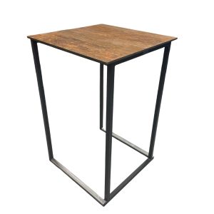 Kubo Statafel Zwart/Roest 70x70 CM