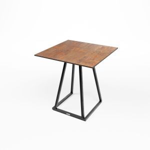 Linea Zittafel Zwart/Roest 70x70 CM