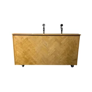Bar Visgraat Tapunit wit/staal