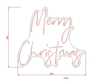 MERRY CHRISTMAS sign