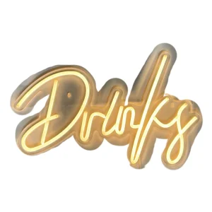 DRINKS sign