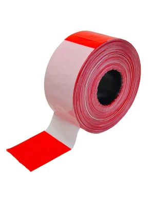 Afzetlint rood/wit 500 meter